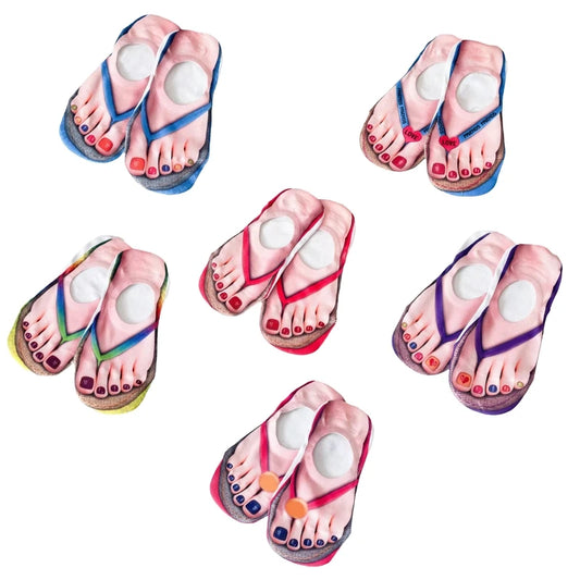 SneakyPeek™ Faux Pedicure Socks